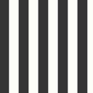 black and silver light reflective formal stripe wallpaper